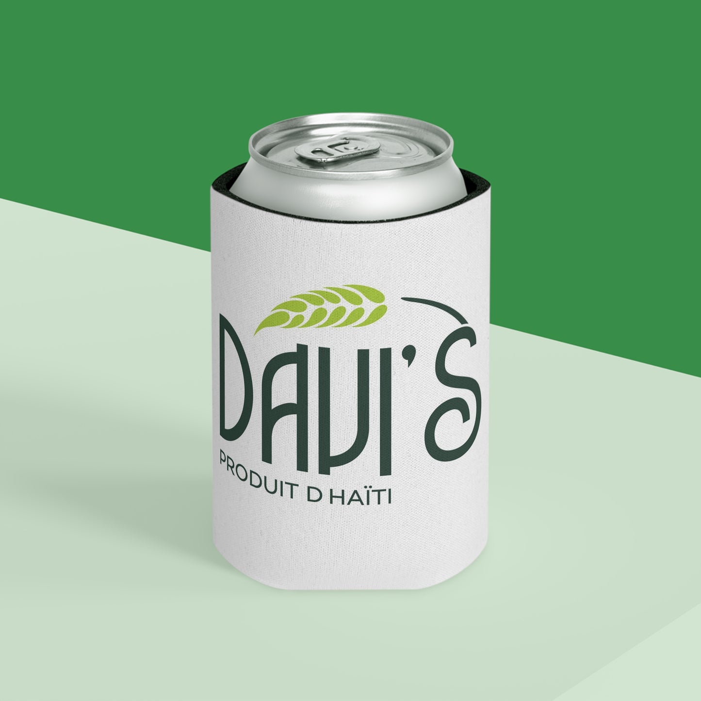 White DAVI’S Can Cooler