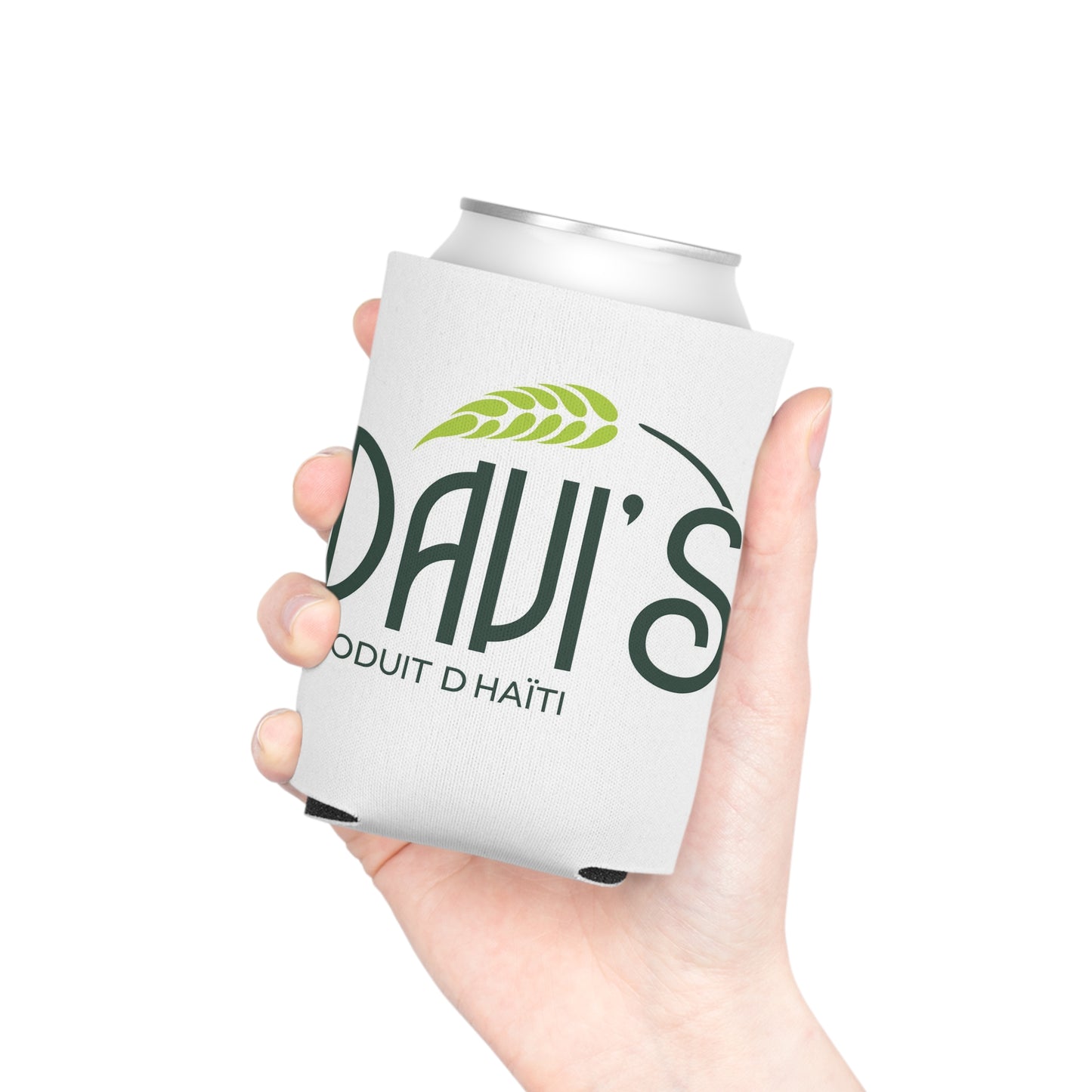 White DAVI’S Can Cooler
