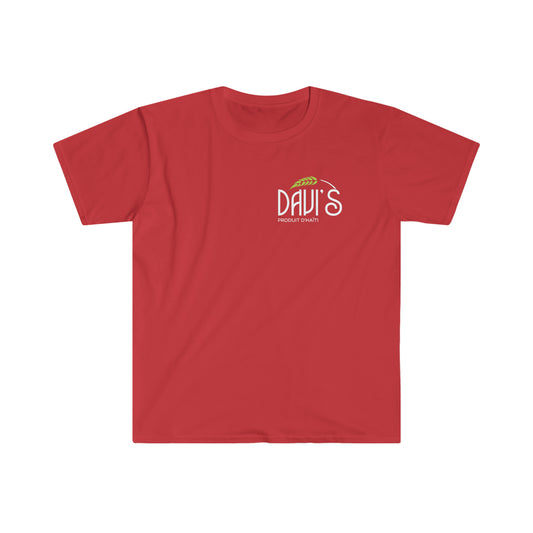 Red DAVI’S pocket size  T-Shirt Unisex Softstyle