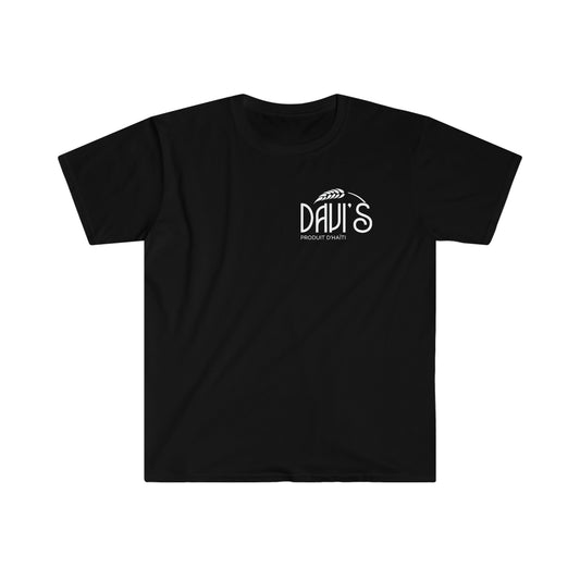 Black DAVI’S  pocket size T-Shirt Unisex Softstyle